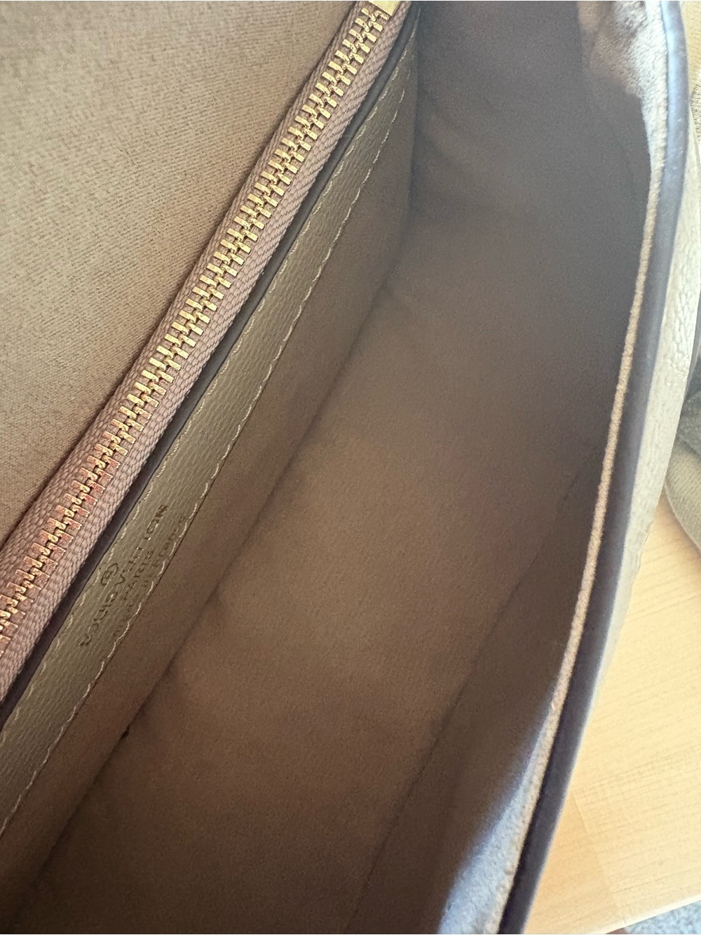 Louis Vuitton Taupe Monogram Crossbody Bag - Picture 4 of 7
